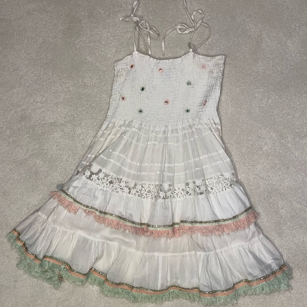 White Antica Santoria Beach Dress